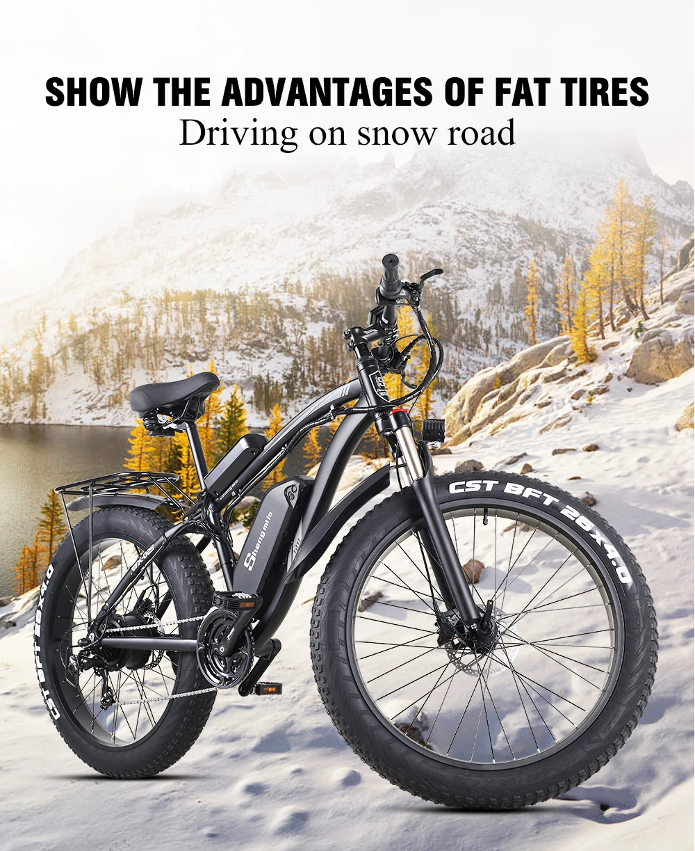electric bicycle 1000W Snow bike Electric Bike Ebike 48 V Increase 26-inch fat tires bafang Electric machinery electric bicycle 1000W Snow bike Electric Bike Ebike 48 V Increase 26-inch fat tires bafang Electric machinery