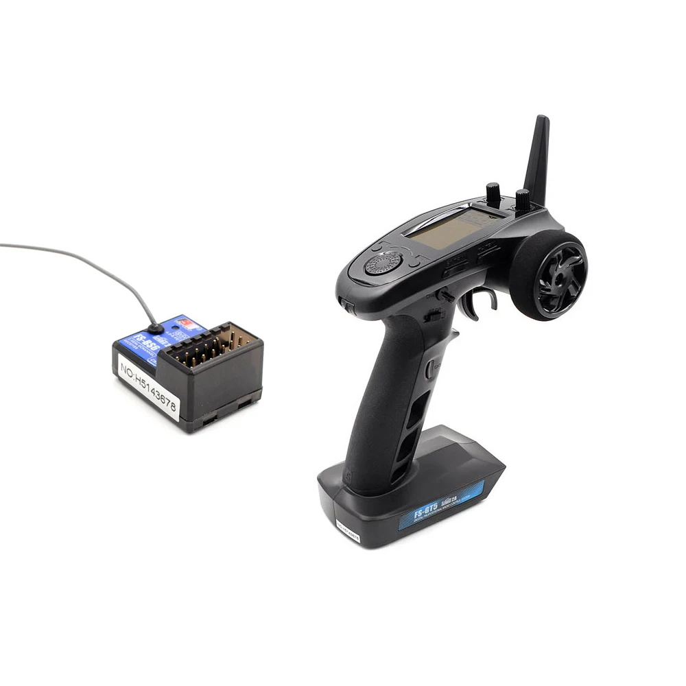 

FlySky FS-GT5 2.4G 6CH RC Transmitter Remote Controller with FS-BS6 Receiver for RC Car Crawler Boat Vehicle RC Model Parts