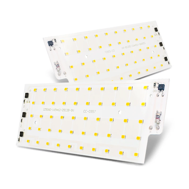 2PCS LED 칩 AC 220 50W 투광 램프 SMD2835 LED 램프 구슬 스마트 IC 스포트 라이트에 대 한 필요 없음 드라이버 DIY 야외 홍수 빛 칩