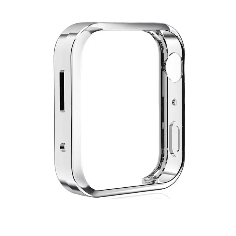 Silver Мягкий прозрачный защитный чехол из ТПУ для Xiao-mi Watch - Цвет: Silver