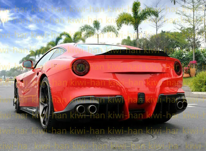 Для Ferrari F12 Berlinetta 2013 настоящее углеродное волокно высокое качество задний тормоз противотуманный Абажур 1 шт
