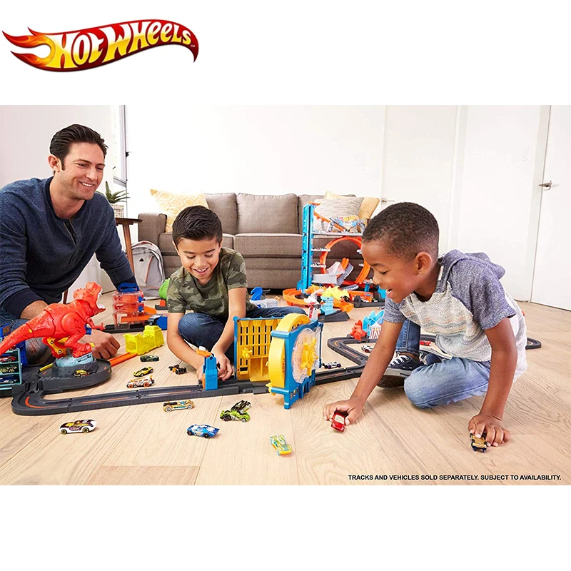 Hot Wheels машинка трек городская тема здание детские игрушки супер банка шоковой заморозки из быструю доставку GBF96 трек аксессуары для дня рождения для маленьких мальчиков