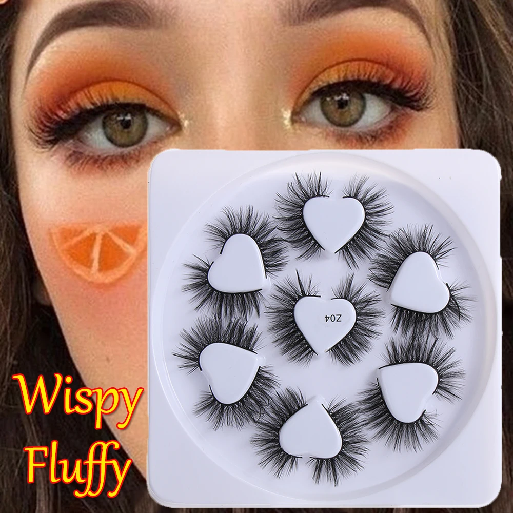 7Pairs 3D Mink Hair False Eyelashes Natural Long Eye Lashes Wispy Makeup Extension Tools Sexy Eyes Lash Cilios | Красота и здоровье
