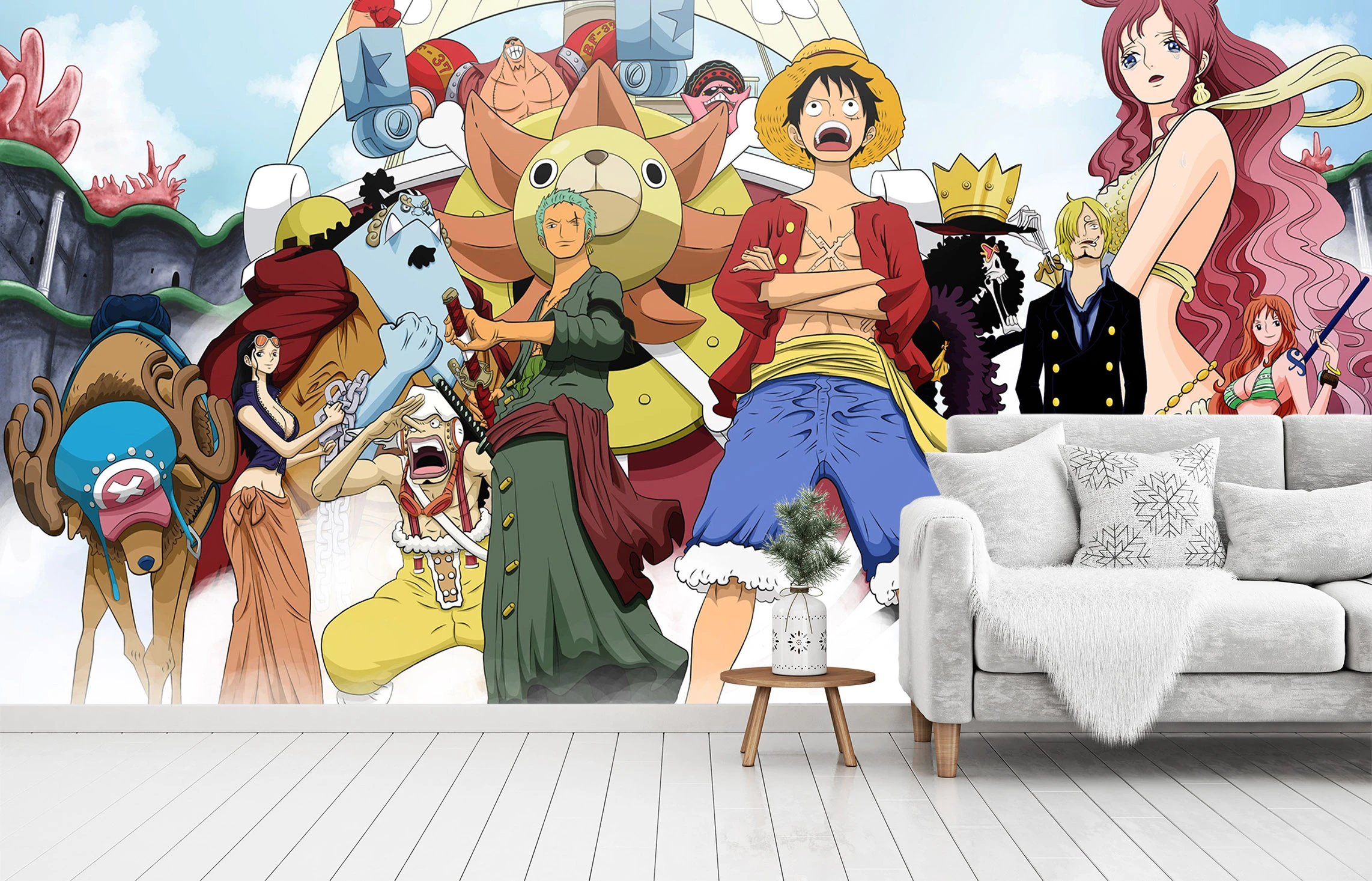 Details about / 3D One Piece 858RAI Anime Combine Wall Sticker Wall Murals Wallpaper Amy