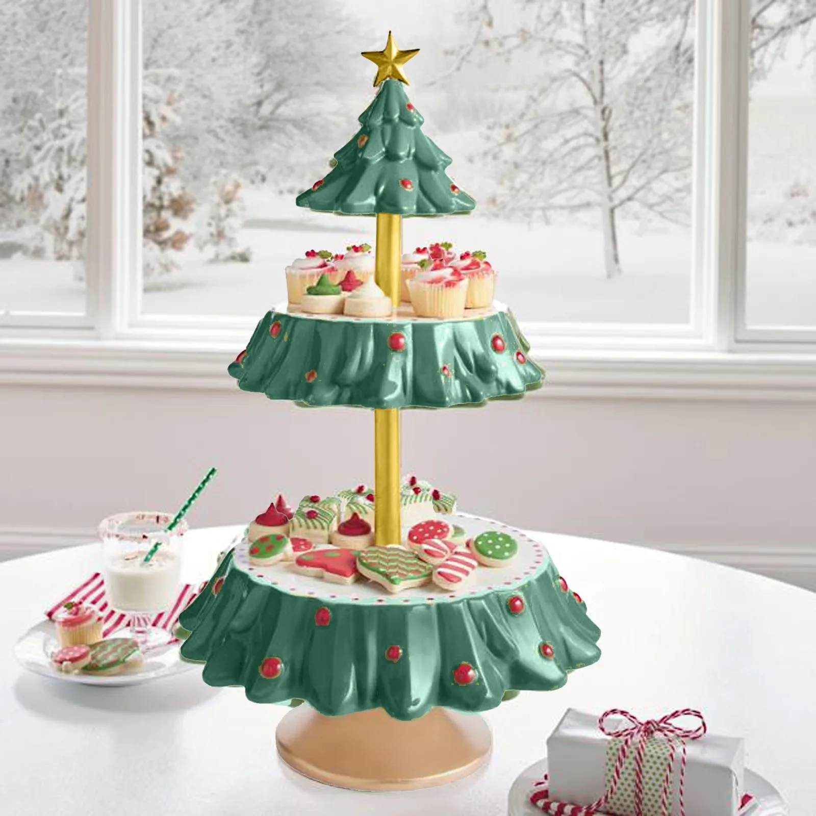 Qualy Tree Cake Stand Dinnerware & Serving Dishes Cake Stands