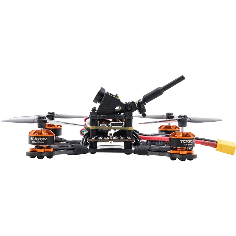Гоночный пчела 105 мм 2 5 дюйма F411 20A Caddx Beetle 1200TVL 1104 8600KV 3S FPV зубочистка гоночный Дрон
