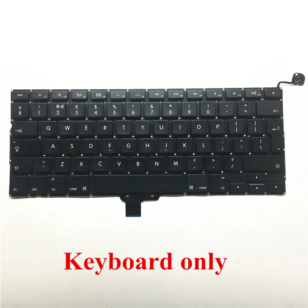 Keyboard only A1278 UK Клавиатура с подсветкой для Macbook Pro 1" A1278 Клавиатура ноутбука Великобритании английская модель 2009 2010 2011 2012 год - Цвет: Keyboard only