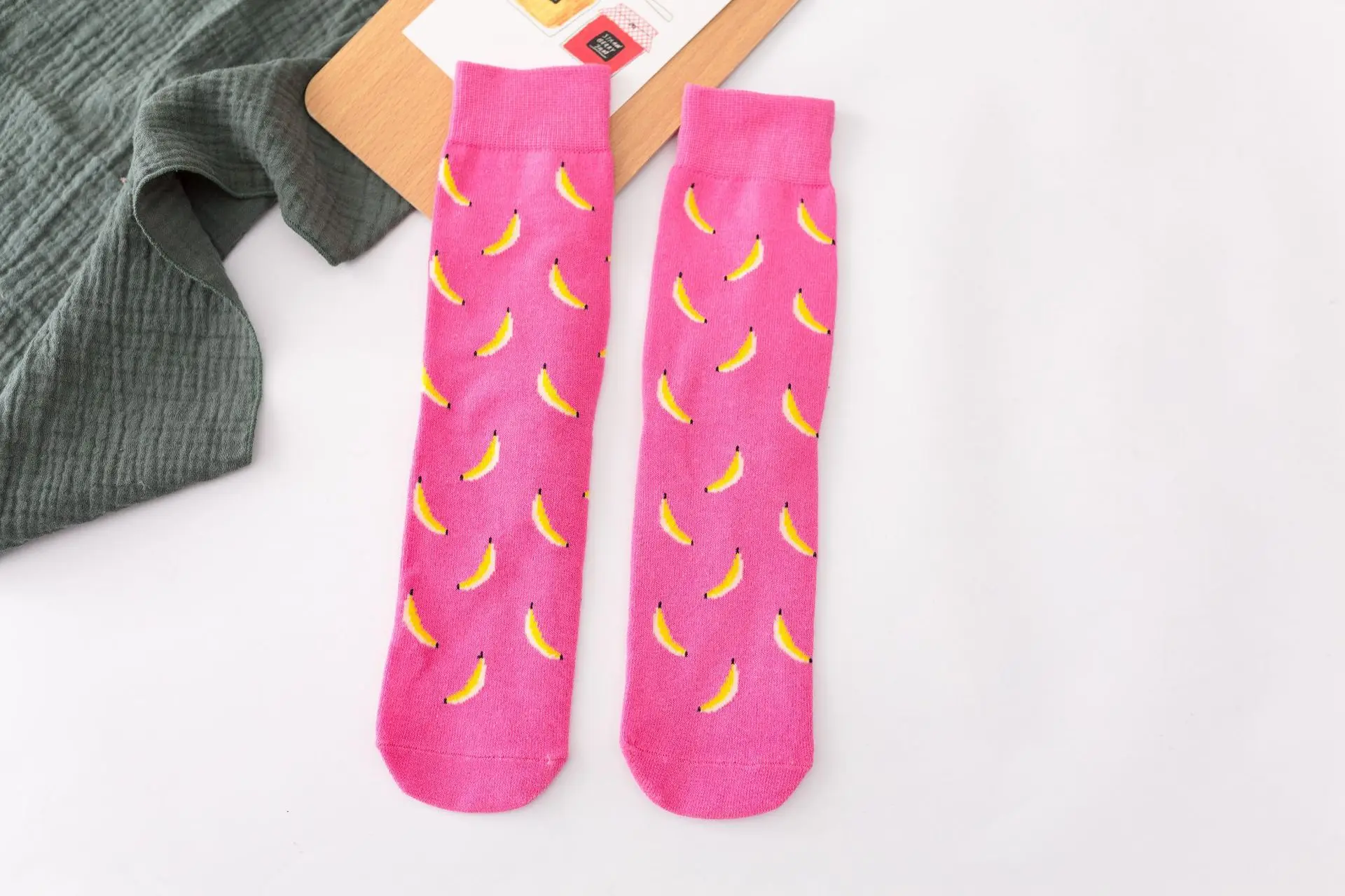 best socks for women 5Pairs/Pack Women Socks Funny Cute Cartoon Fruits Banana Avocado Lemon Egg Cookie Donuts Food Happy Japanese Harajuku skateboard cashmere socks women