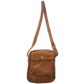 

Winter Women Corduroy Flap Bag Female Canvas Zipper Shoulder & Crossbody Bag Preppy Style Phone Coin Money Bags For Girls