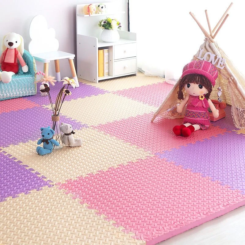 Baby Foam Crawling Mat Children EVA Educational Toys Kids Soft Floor Game Mat Chain Fitness Brick Gym Game Carpet 2.5cm Thicknes