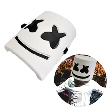 1 chiếc DJ Marshmallow Cosplay Mặt Nạ Nhựa DJ Mello Cos Halloween Mũ Trùm Đầu Người Lớn Cosplay Đêm Đảng Thanh Trang Phục Phụ Kiện(China)