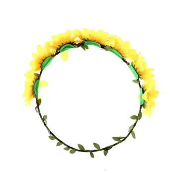 

Sunflower Headband Floral Flower Crown Hair Band Hair Wreath Headpiece
