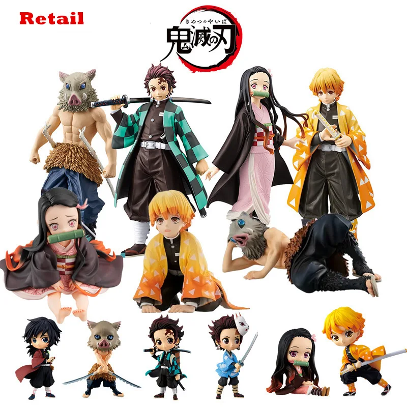 Фигурка Kimetsu no yaiba фигурка nezuko tanjirou zenitsu аниме рассекающего демонов экшн из ПВХ