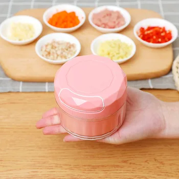 

7 Colors Mini Garlic Vegetable Grinder Mincer Crusher Press For Meat Onion Multi-function Food Processor All Kitchen Accessories