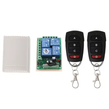 

1Set 433MHz Wireless Remote Control DC12V 4CH Relay Receiver Module Gate Opener Q9QC
