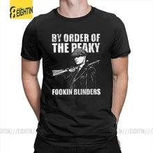 Футболки The Peaky Fookin blinds, хлопок, короткий рукав, круглый вырез, одежда для мужчин, футболки, винтажные, уникальные, 4XL, футболка
