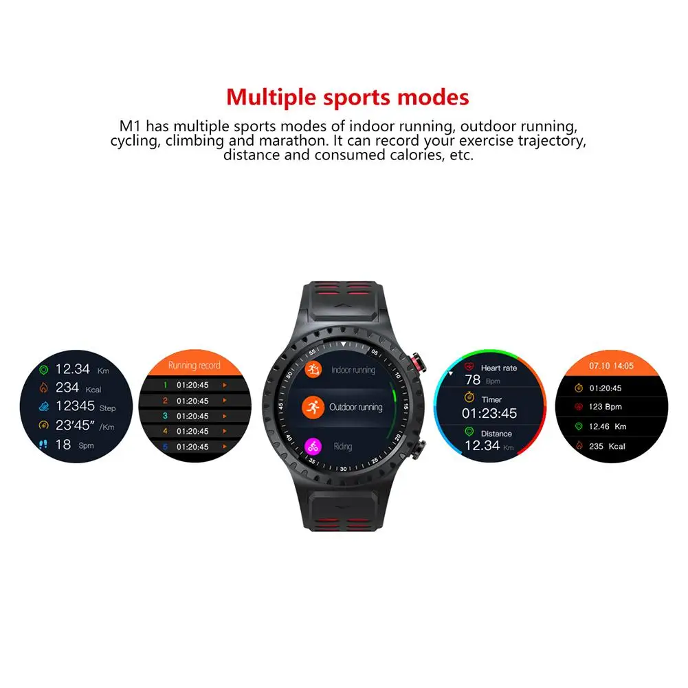  SMA-M1 GPS Smart Uhr Bluetooth Anruf Multi-Sport Modus Schrittzähler Sport Uhr Anruf Msg Erinnerung