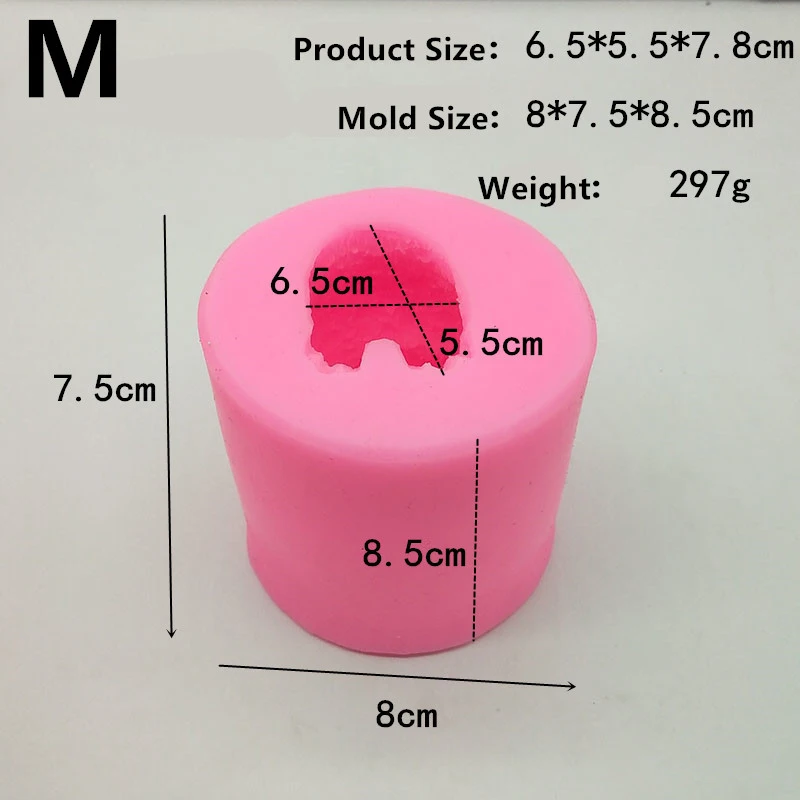 3D в форме милой Совы силиконовые инструменты для украшения торта ручной работы мыло формы для свечей DIY штукатурка ароматерапия изготовление прессформы изделия из смолы - Цвет: M