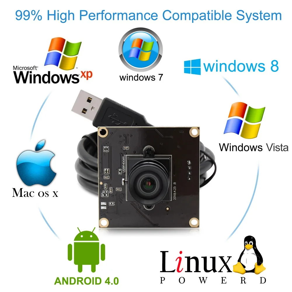 USB камера без искажений MJPEG 260fps 640X360/120fps 720 P/60fps 1080P CMOS OV4689 мини модуль камеры видеонаблюдения