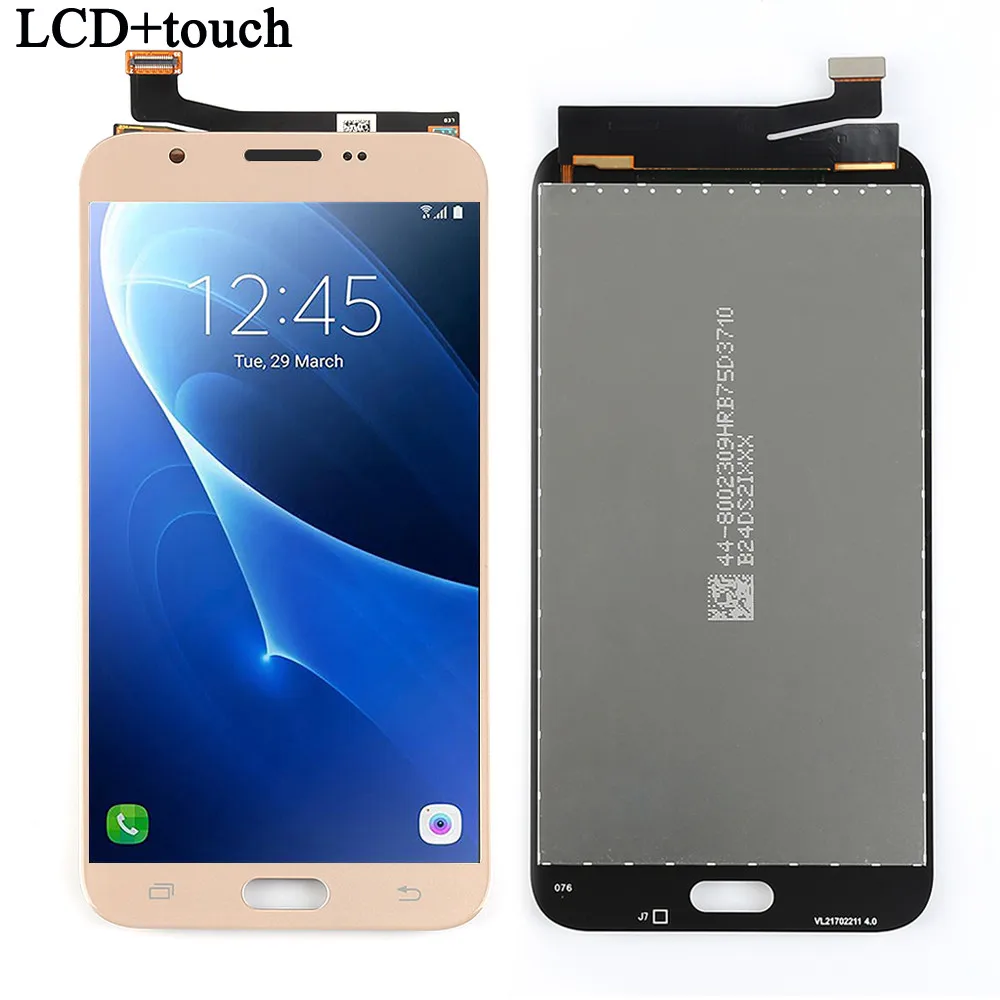 J727 lcd для SAMSUNG Galaxy J7 V lcd J727 J727P J727V дисплей сенсорный экран дигитайзер сборка для SAMSUNG J7 V дисплей - Цвет: gold without tools