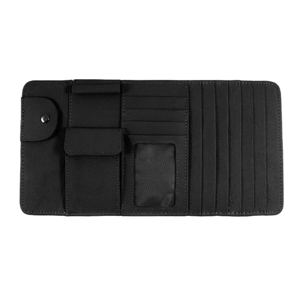 

Multifunctional Car Vehicle Sun Visor Glasses Clip CD Folder Card Holder Stowing Tidying Car Organizer Pen Storage Bag Holder