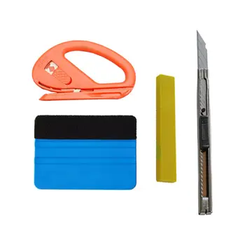 

Kit Vinyl Wrapping Tools Installation Felt Squeegee Application Window