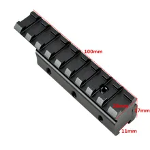 Ласточкин хвост, морской дракон Пикатинни адаптер 11 мм до 20 мм тактический прицел продлить крепление