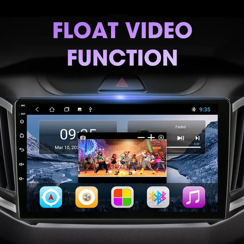 Jansite 10 &quotавтомобильное радио 2din Android 9 0 плеер для Hyundai Creta IX25 2016 2018 Мультимедиа