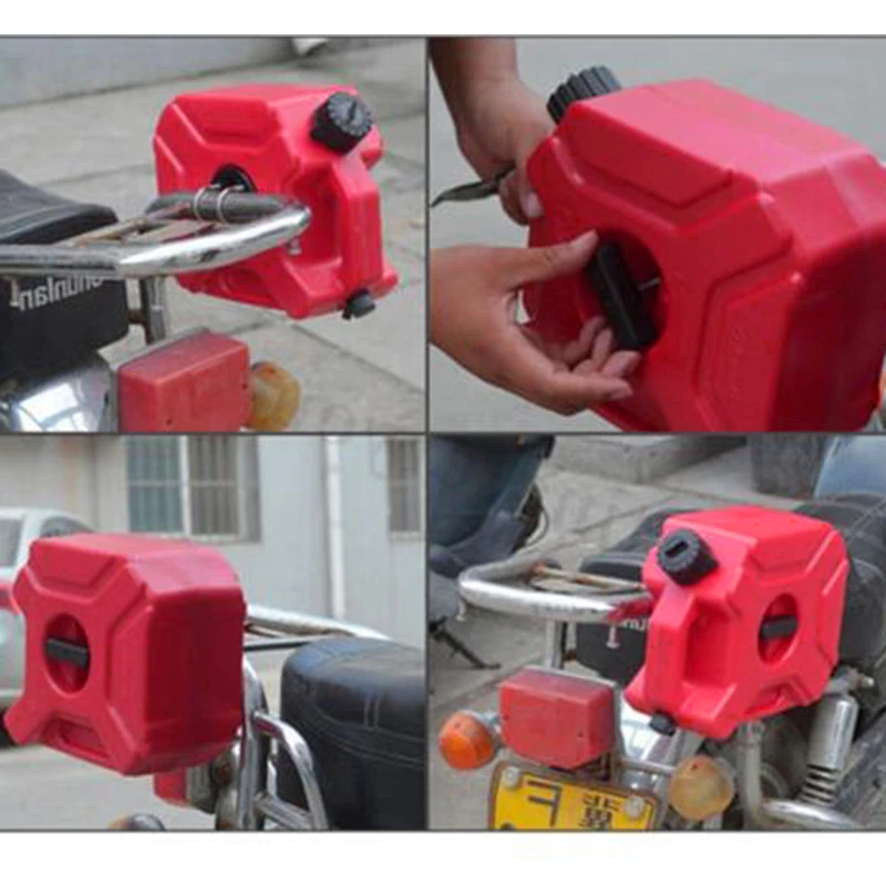 

Red Spare fuel tank Portable Plastic Petrol For ATV UTV Motorcycle Car Gokart 5L Gas Durable Part Tool
