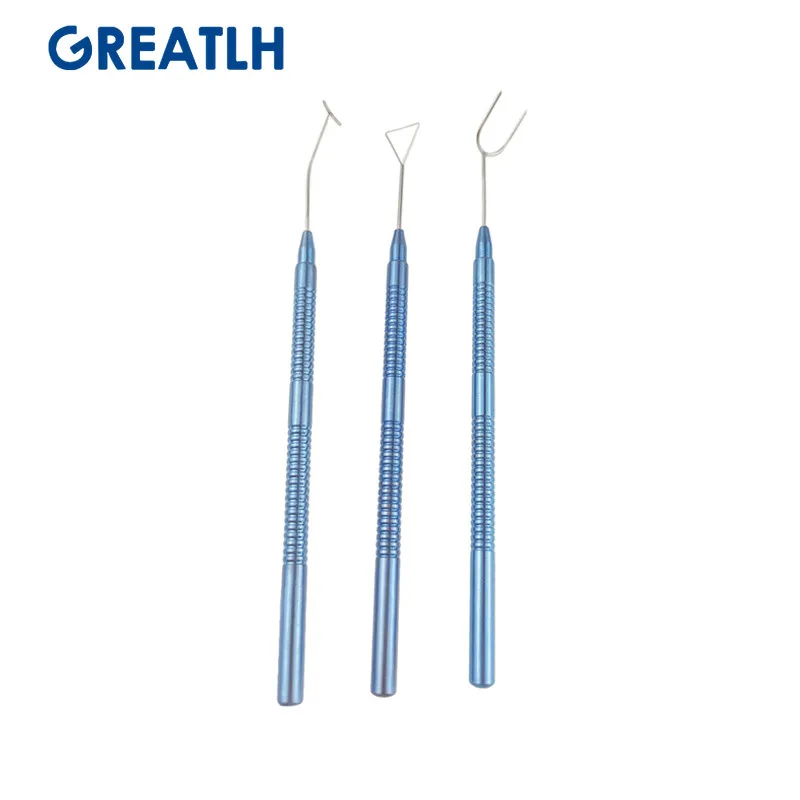 Ophthalmic Surgical Instruments Beauty Plastic Surgical Tool Titanium Double Eyelid Designer Triangle Simulator U-Shaped Double Eyelid Embedding Tool T-Shaped Designer Ophthalmic Tools