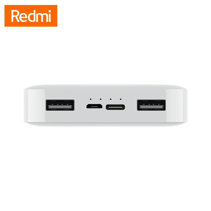 Redmi 20000 мАч Внешний аккумулятор 18 Вт двухсторонняя Быстрая зарядка Внешняя батарея Двойной выход зарядка два устройства внешний аккумулятор