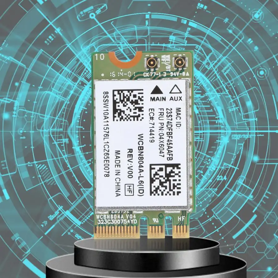 5G Двухдиапазонная беспроводная сетевая карта для Qualcomm Atheros QCNFA34AC 867M Bluetooth 4,0 подходит для lenovo B50-80 сетевая плата