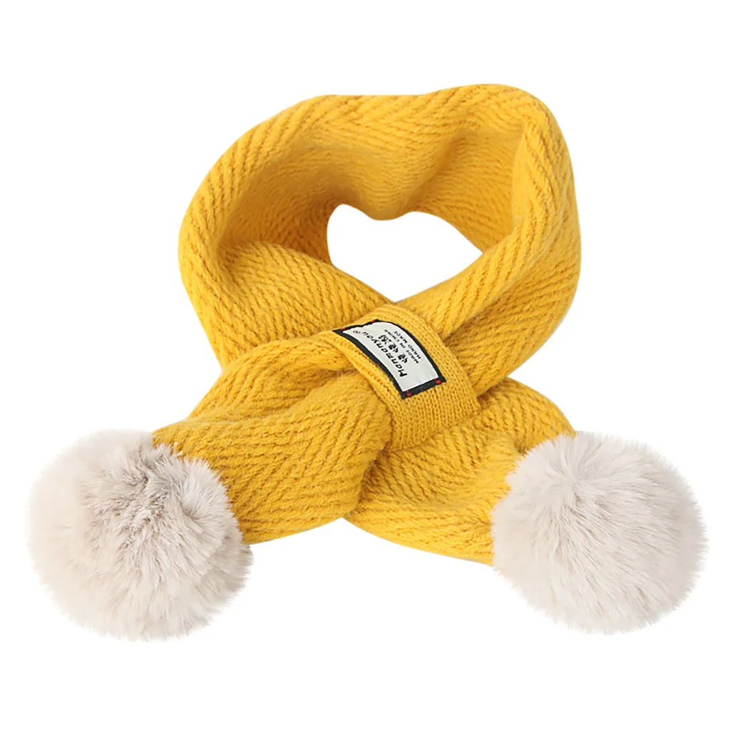 На весну и зиму, новая мода, комплект с рисунком, цветная маркировка крест свите Утепленная одежда ветрозащитные капри для девочек с шарфом зимний детский шарф# N4 - Цвет: Цвет: желтый