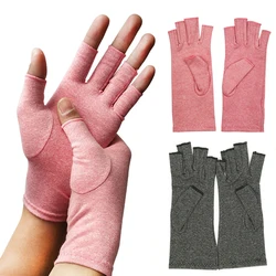 Compression Gloves Cotton Pain Relief Joint Care Gloves Unisex Fitness Half-Finger Gloves Wrist Support Compression Gloves