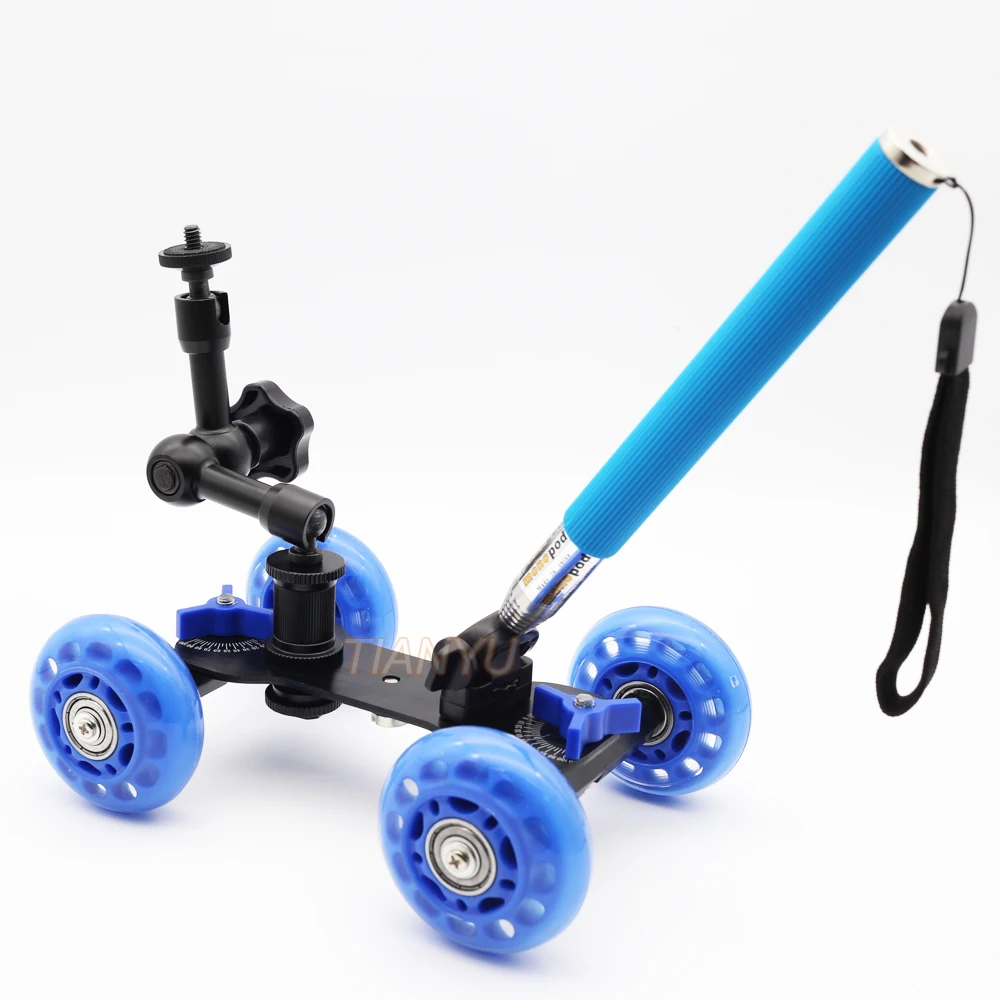 

DSLR Rig Table photography dolly + 7 inch Magic arm + Handheld lever monopod Camera movie kit D7100 750D 70D Accessories