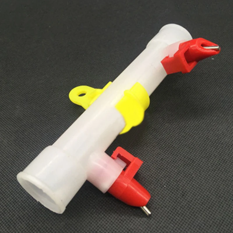 1xYellow Утка Курица висячая питьевая вода ниппель Поильник для птиц Waterer