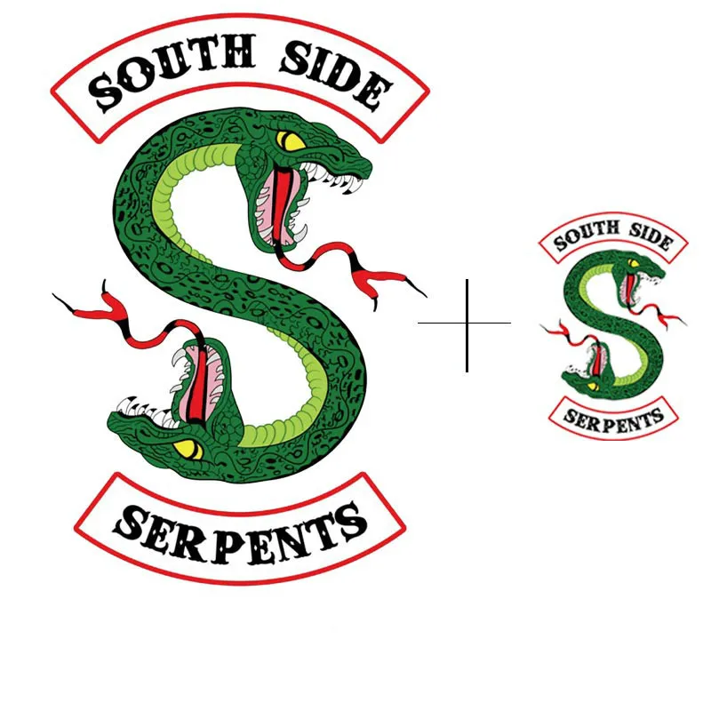 Serpent нашивки «Змея» теплообменная куртка металлическая Аппликация наклейка для одежды ривердейл южная сторона Serpents патч