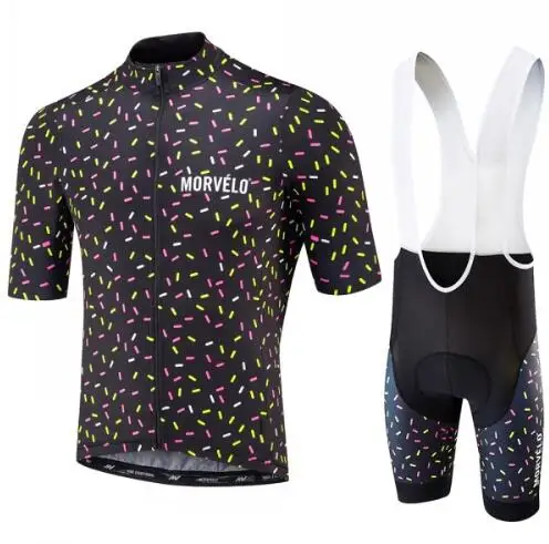 Pro Team Morvelo комплект для велоспорта комплект из Джерси для езды на велосипеде велосипедный костюм, трико Ropa Ciclismo комплект MTB Спортивная гелевая накладка - Цвет: 19