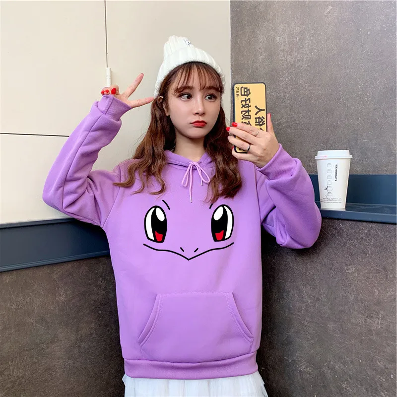Новинка кавайные толстовки с мультяшным принтом женские Топы Harajuku Весенняя