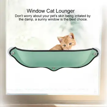 

EVA Green Pet Cat Hammock Window Lounger Suction Cups Bed Mounted Suction Cup Sunshine Rest House For Pet Cat Kitty