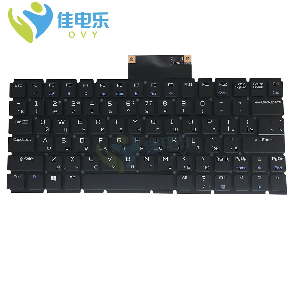 

OVY RU Backlit keyboard for Acer predator Triton 900 black laptops Replacement keyboard Russian Language FreeÂ shipping new
