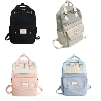 

Women Nylon Backpack Large Capacity Daypack Travel Bookbag Teenagers Girls Casual Schoolbag LX9F