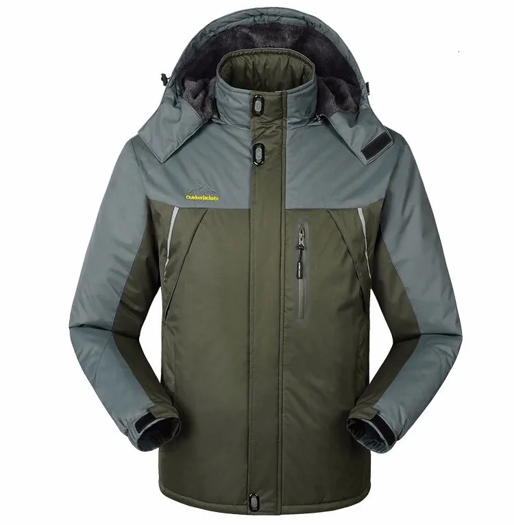 Толстая бархатная мужская зимняя куртка-30 C 6XL 7XL 8XL 9XL ветрозащитная водонепроницаемая куртка спортивная мужская женская жакеты hombre