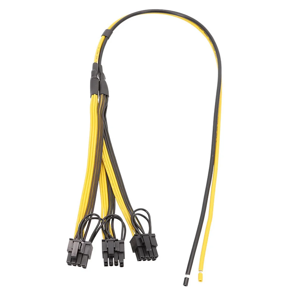 1 To 3 6+2 PIN 6pin 2pin Mining Power Supply Cable 8 Pin GPU Graphics Video Card Cord Adapter For ETH BTC Bitcoin Miner | Компьютеры и