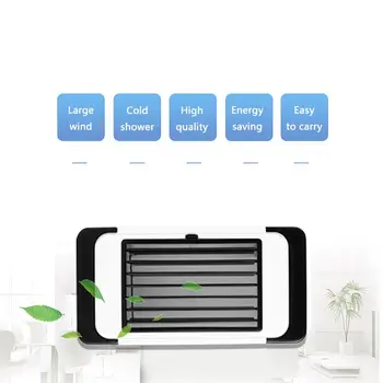 

USB Air Cooler Mini Portable Silent Air Conditioner Fan Water Cooling Fan Noiseless Evaporative Air Humidifier for Room Office