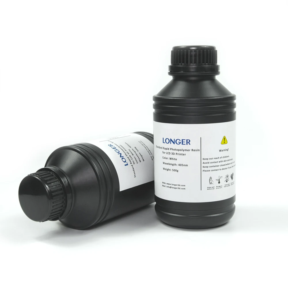 Comprar Fotopolímero resina rápida estándar más larga para impresora 3D SLA serie naranja 500g (blanco)
