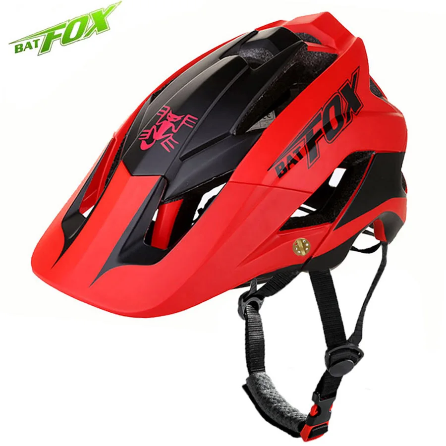 BATFOX велосипедный шлем MTB 56 62 см Сверхлегкий интегрированный горный Casco Ciclismo