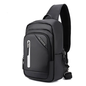 

2020 New Chest Bag for Men Crossbody Men's Casual Messenger Bags Sling Male Shoulder Waist Handbag Large Usb Charging Waterproof