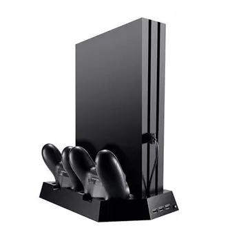 

Vertical Stand Charger for PS4 / PS4 Pro / PS4 Slim] Dual Controller Charging Station with Cooling Fan for Sony Playstation 4 Du