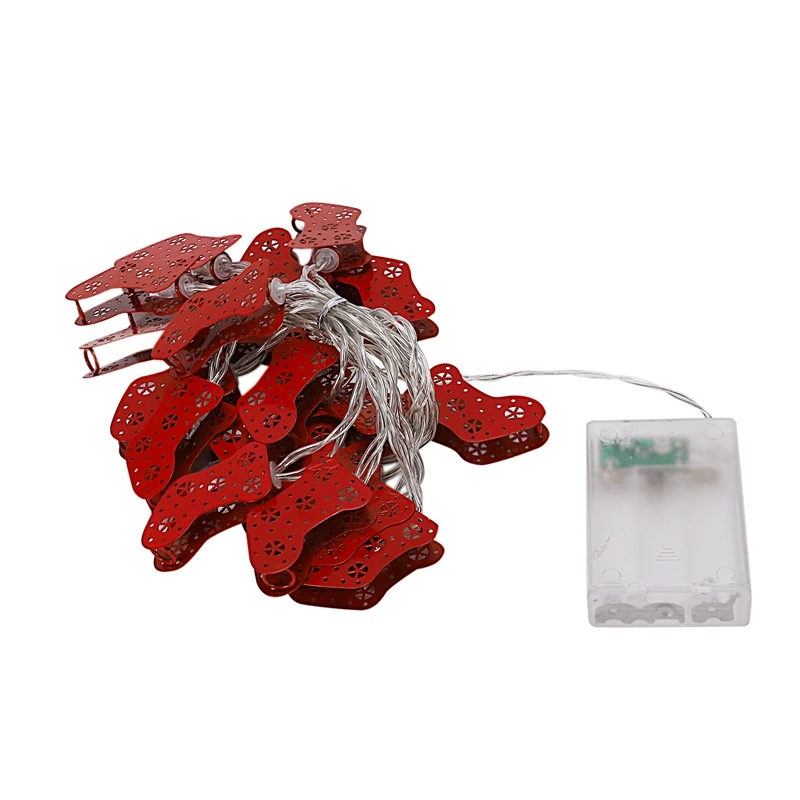 

Christmas Red Socks Style Fairy String Light Wall Window Garden Decor Party DIY Flexible String Lamp
